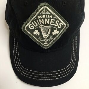 Guinness Beer Hat 1759 Dublin Ireland Harp Patch Strapback Cap 100% Cotton Irish
